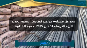 «جداول محدثة» مواعيد قطارات السكة الحديد اليوم الأربعاء 14 مايو 2025 لجميع الخطوط